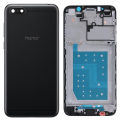Honor 7s Middle Frame Housing With Power and Volume Buttons and Camera Lens Complete Body Casing Replacement For 7s - Black. 