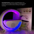 G-Shape Smart Multifunction Bluetooth Speaker Desk/Table Lamp With Wireless Charger | 15W Fast Charging | RGB Atmosphere Night Light for Room Decoration. 