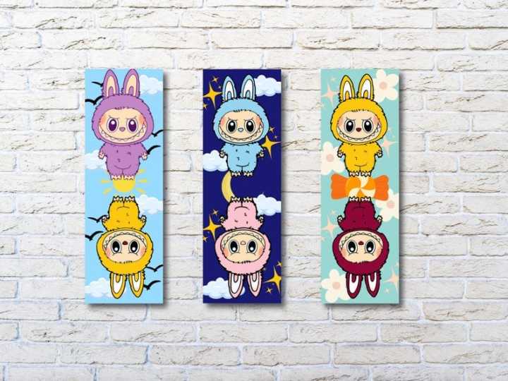 Labubu Doll Bookmarks – Cute Anime Character Bookmark | 5 x 2 Inch ...