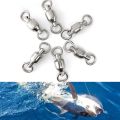 5PCS Durable High Quality Size 0# to 10# Heavy Duty Ball Bearing Barrel Fishing Rolling Swivel Connector Solid Ring. 