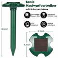 Wesimplelife 2 Pack Mole Repellent Solar Sonic Mole Repeller Mole Deterrent IP55. 