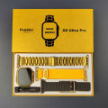 G9 Ultra Pro ( Golden Edition ) Smartwatch IP67 Water Resistant With 3 Straps. 