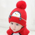 Baby Hat Warm Lovely Penguin Print Baby Cap. 