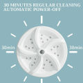 Mini Portable Ultrasonic Turbine Washing Machine Spin Laundry Washer. 
