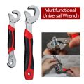 Pack of 2 - Easy and Auto Adjustable Wrench Quick and Anti-slip Spanner Pipe Tools wrench/Universal Wrench/Snap on grip HBWS110808. 