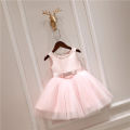 Baby Girl Pink Princess Dress Gowns For  Evening Newborn Baby Wedding Birthday  ( Fabric Net And Silk). 