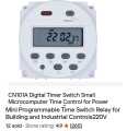 Digital programmable timer switch 220v 16A | Daraz.pk
