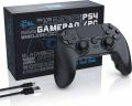 CSL GPS-102 Gaming Controller, Wireless Gamepad for PS4 with Touchpad, 3.5 mm AUX, Dual Vibration Works as a Wired controller with PC as well -- (Condition OpenBox). 
