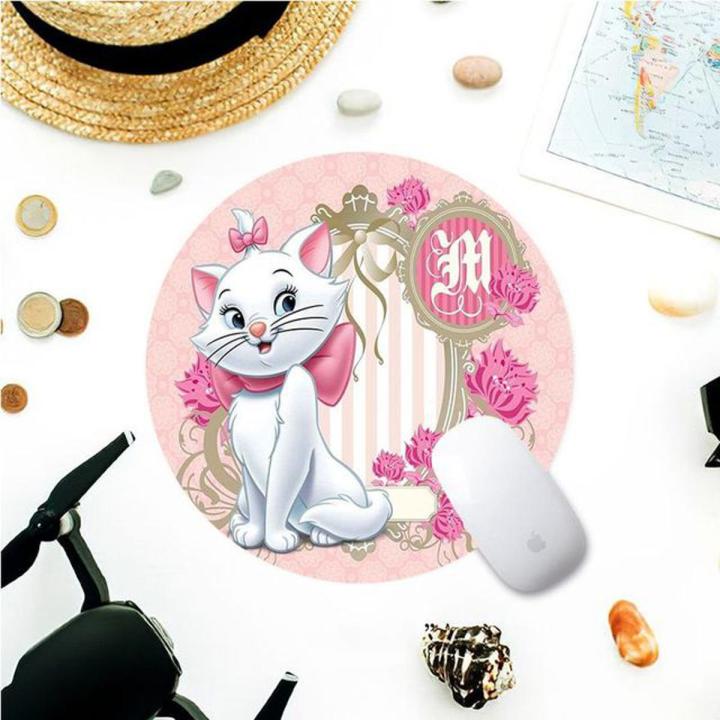 Disney The Aristocats Marie Cat Rubber Mouse Durable Desktop Mousepad  Computer Desk Mat For Gaming