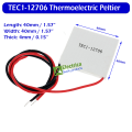 TEC1- (12706 ,12710 ,12715 ) Thermoelectric Cooler Peltier 40*40mm 12V Peltier Elemente Module by Electrica. 