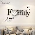 DIY 3D Clock Family Design Home decoration Number and Alphabetic wall clock. 