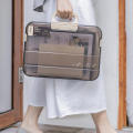Transparent File Box Lightweight With Lock Portable Document Storage Box A4 Folder Case for Office Supplies Document Protection Student Use Business Travel Archive Storage. 