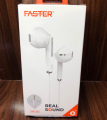 Faster Joy J-20 and J-25 Stereo Wired Handsfree – 3.5mm Jack, High Bass & Clear Sound with Mic (Universal). 