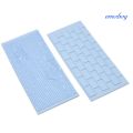 emoboy 2Pcs Wall Brick Wood Grain Design Fondant Baking Mold DIY Cake Decorating Tools. 
