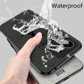 Biruiqu For Xiaomi Redmi Note 13 Pro Hybrid Soft TPU Deer Pattern Leather Shockproof Case Cover. 