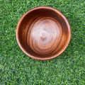 Handcrafted Wooden Bowl - With A Free Wooden Spoon | Natural Finish | Rustic Kitchen Décor | Serving Bowl for Salads, Fruits, and Snacks. 