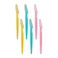 6Pcs Women Eyebrow Razor Trimmer Face Hair Removal Safety Shaver Tool. 