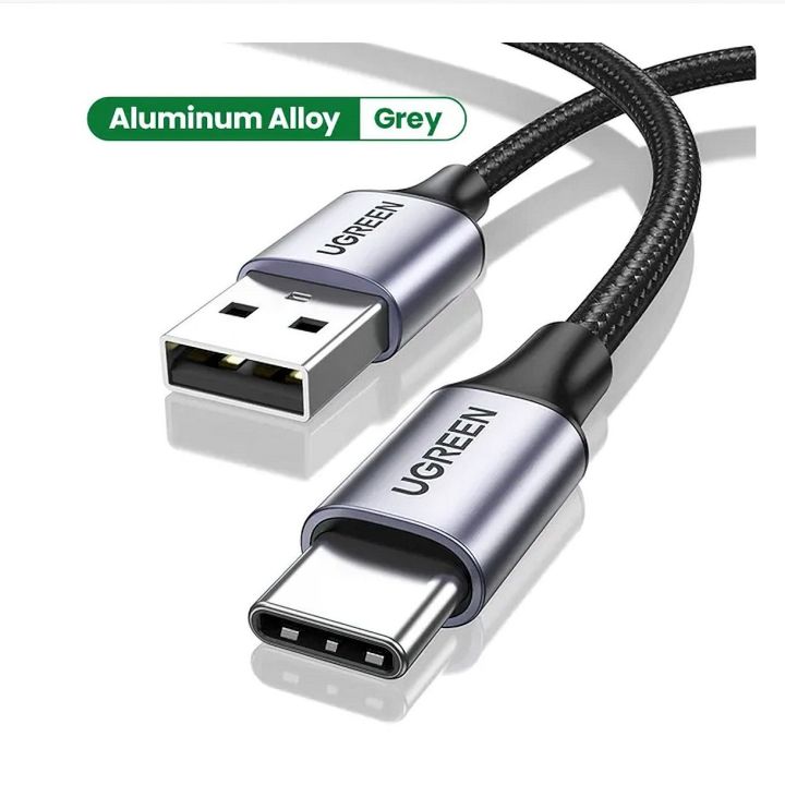 UGREEN 3A USB Type C Cable For Realme Xiaomi Samsung S21 Fast Charging Wire USB-C Charger Data Cord