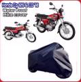 Universal Double Coated Waterproof Bike Cover, Scratch & Dust Proof Bike Parking Cover, Top/ Bike Cover for Honda CD 70, Bike Cover for 125, Black and Silver. 
