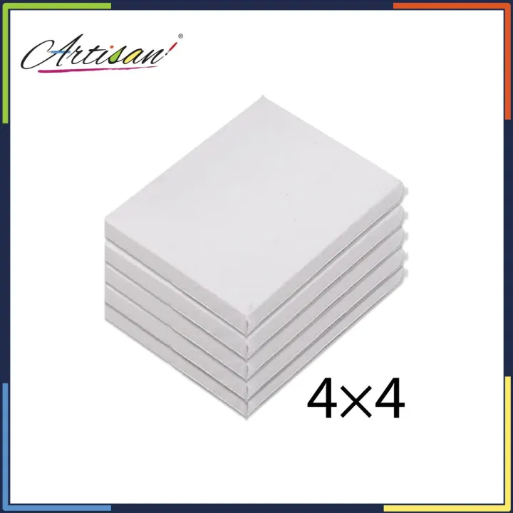 Artisan - Pack Of 5 (4x4) Prime Coated Canvas Set | Daraz.pk
