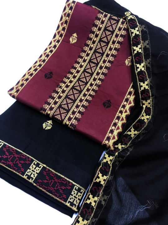 GDF Summer Season 3-Piece Women’s Dress Set | Cotton Shirt with Cross ...