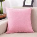 Home Cotton And Linen Cushion Cover 40x40 Solid Color Yellow Gray Blue Green White Home Decorative Anti-Dirty Pillows Case Sofa. 