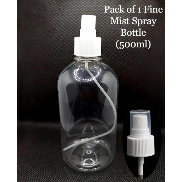 Empty Spray Bottles 500ml / Pack of 1 / Fine Mist Spray Bottle Press Spray Empty Bottle Refillable Spray Bottles