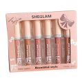 Glam She 6 pcs Nude lip gloss. 