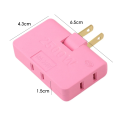 3-in-1 Rotatable Extension Plug Adapter - 360° Multi-Plug Ultra-Thin Socket Converter, Foldable Wireless Charger Plug, Slim Power Outlet Adapter, 2-Prong, 10A, 2500W for Home, Office, Travel, Compact Wall Socket, Narrow Slot Expansion, Portable Adapter. 