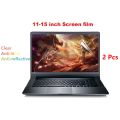 2Pcs Anti Glare Screeen Film Universal 11 11.6 12 12 13.3 14 14.6 15 15.6 17.3 Screen Protector 16:9 For laptop Notebook. 