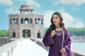 Aayra D-05 Dark Purple Summer Lawn Eid Unstitched 3 Piece Suit for Women. 