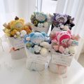 Sanrio Kawaii Kitty My Melody Kuromi Cinnamoroll Plush Doll Flower Toy Sanrio Bouquet Gift Box Valentine's Day Christmas Gifts. 