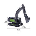 （New）F 1:55 Contruction Engineering Crane Vehicle et Toy Alloy Excavator Diecat Hand Hook Machine Model for Toddler Kid Boy. 
