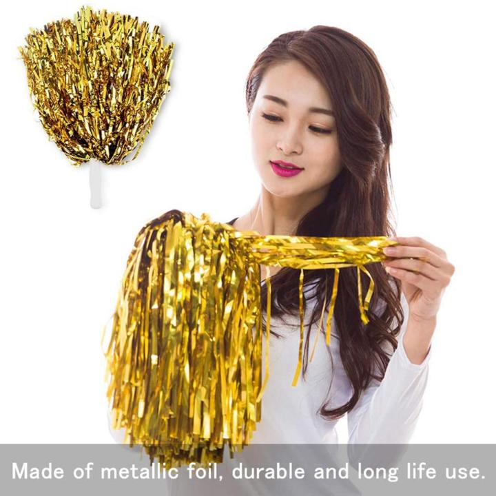 maroon pom poms-24 x cheerleading pompoms-yellow