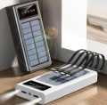 Solar Power Bank -Fast charging Power Bank -10000 mah Solar Power Bank With 4 Cable - Solar Powered Fast Charging - Fast charging supported -Compatible With , I phone ,Android  And All Other Devices - Fast Supported Power Bank- 10000 MAH SOLAR POWER BANK.. 