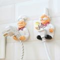 Wall Storage Organization Hook Power Plug Socket Holder Punching Adhensive Household Storage Rack Hook Cook Holder. 