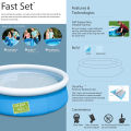 Bestway Inflatable Fast Set Swimming Pools Collection: Water Fun Indoor & Outdoor Picnic With Family Fast, Easy & Simple to Assemble, Water Splash Pool Party, Filter or Non Filter Pool Kids Water Game Swim Play Bath Pool & Swimming Pool For Kids & Adults. 