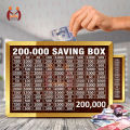 200,000 Rupees Target Saving Box – Wooden Money Challenge Board with Rupee Slots – Budget Tracker & Gift Idea for Kids and Adults in Pakistan I Saving Box I Saving Money Box I Saving Box For Money I Mister Traders Wooden Saving Box. 