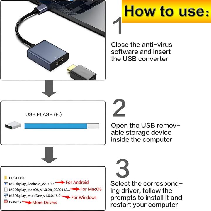 USB%20to%20HDMI%20Adapter,%20USB%203.0%20to%20HDMI%20Cable%20Multi-Display%20Video%20Converter,USB%203.0/2.0%20to%20HDMI%201080P%20Video%20Graphics%20Cable%20Converter%20with%20Audio%20for%20PC%20Laptop%20Projector%20Monitor%20HDTV%20Chromebook%20-%20Image%204