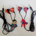 Cartoon in-Ear Stereo Wired Earphones with Additional 2 Colour Earbuds for Kids Boys Girls | Headphone for All Android/iOS Device. 