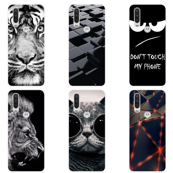 For Moto One Action Phone Case Soft Silicone TPU Back Cover For Moto One Action Casing
