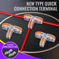 Wire Connectors Low Voltage T Tap Electrical Wire Connectors 3 Way Wire Connector T Type Solderless Cable Connection Terminals. 