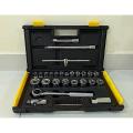 Stanley  Socket Set 1/2 SQ . DR 27 Pcs - 12 PT Met. 