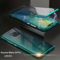 【 Miga Plaza 】 For Huawei Mate 20 Pro Magnetic Case 360 Front+Back double-sided 9H Tempered Glass Case For Huawei Mate 20 Pro Metal Bumper Case. 