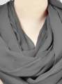Dark Grey Chiffon Dupatta For Girls/Ladies- Chiffon UnStitched Dupatta 2.5 Meter Color Premium Chiffon  Quality Durable Fabric Reasonable Stylish Look Dupatta. 