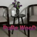 BLACK ROUND Stylish Side TABLE Coffee Table (Stool)  Home Decor. 