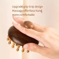 1pcs Rosewood Scalp Massager Handheld Relaxation Tool with Ergonomic Handle for Full Body Massage, Wooden Fatigue Relief Comb wi. 