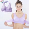 High Elastic Wide Straps Sport Bra Stylish Supportive Front Criss Cross Lace Sports Bra Perfect for Active Southeast Asian Women. 