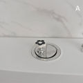 Toilet Push Button Flush Replacement,Flower Shape Toilet Press Tool Toilet Accessories For Women Manicures Fayshow. 