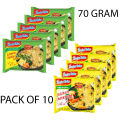 Indomie Noodle | Instant Noodles 70 Grams | Pack of 10 | (Lemon Tarka & Chicken) Vegetable Flavour. 